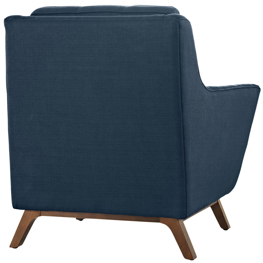 Beguile Upholstered Fabric Armchair in Azure by Modway - Image 4