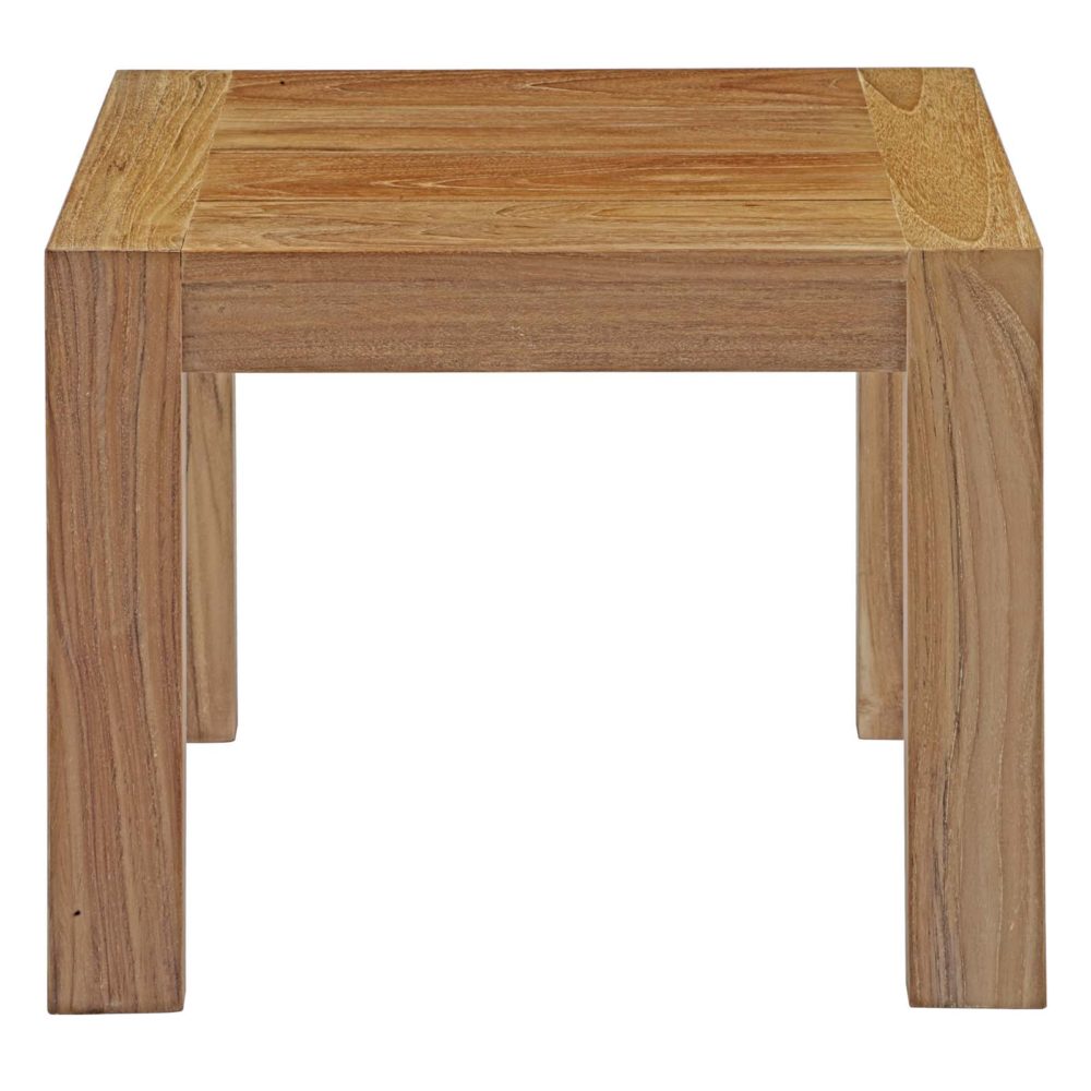 Upland Outdoor Patio Wood Side Table by Modway - Image 3
