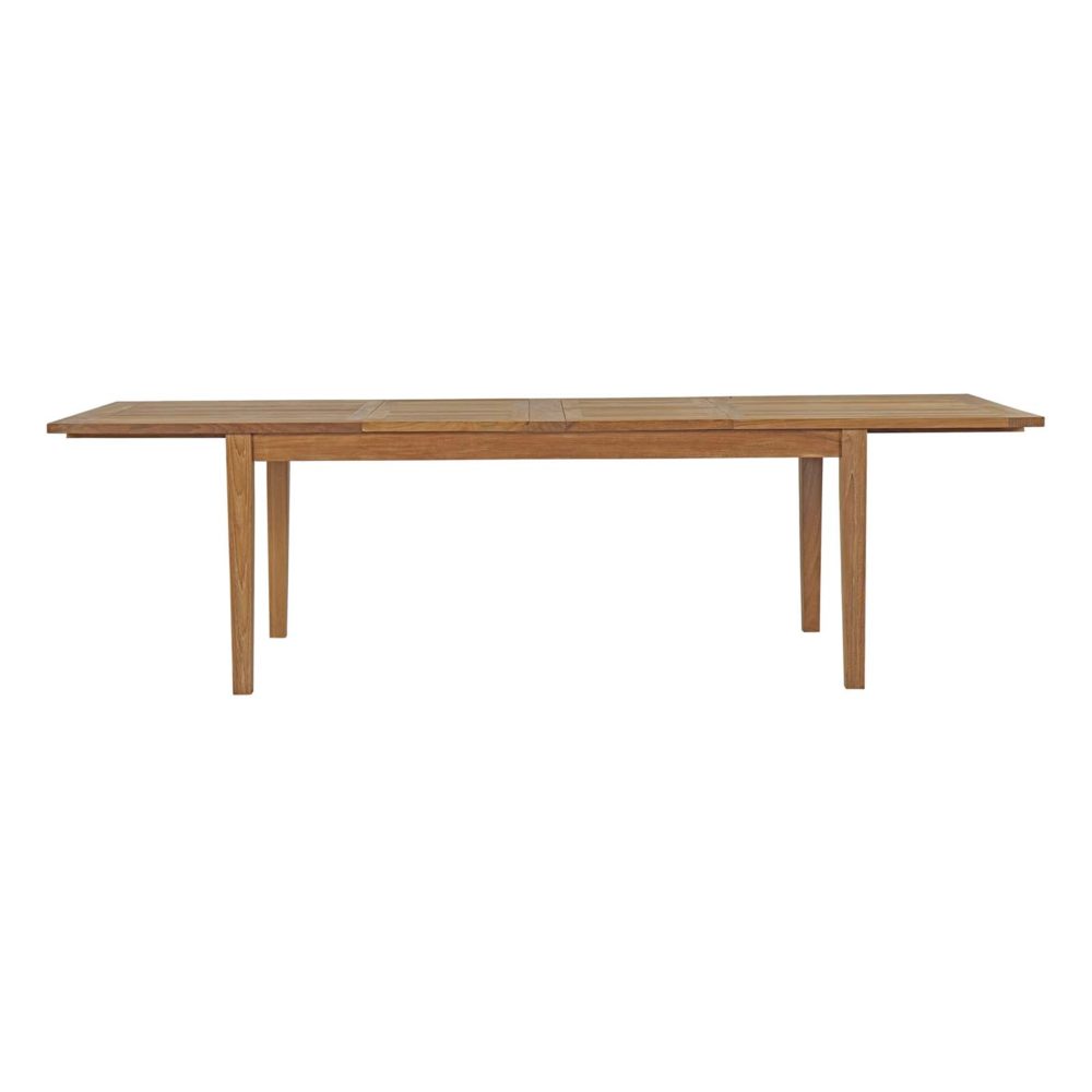 Marina Extendable Outdoor Teak Dining Table by Modway - Image 4