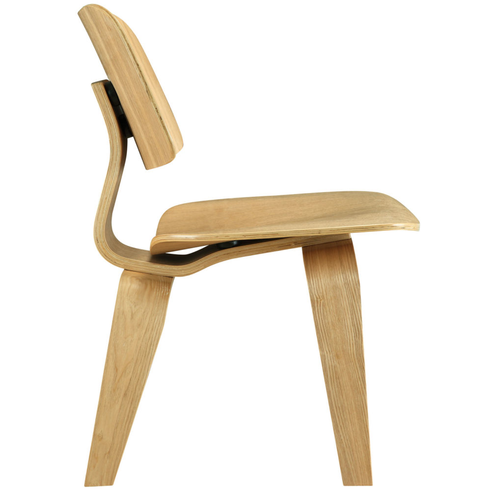 Fathom Dining Wood Side Chair in Natural by Modway - Image 3