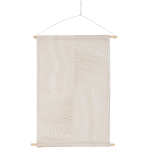 White and Cream Pax Wall Hanging by Livabliss