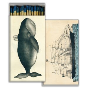 Whale and Clipper Ship Matches Set of 6 Boxes by John Derian for HomArt