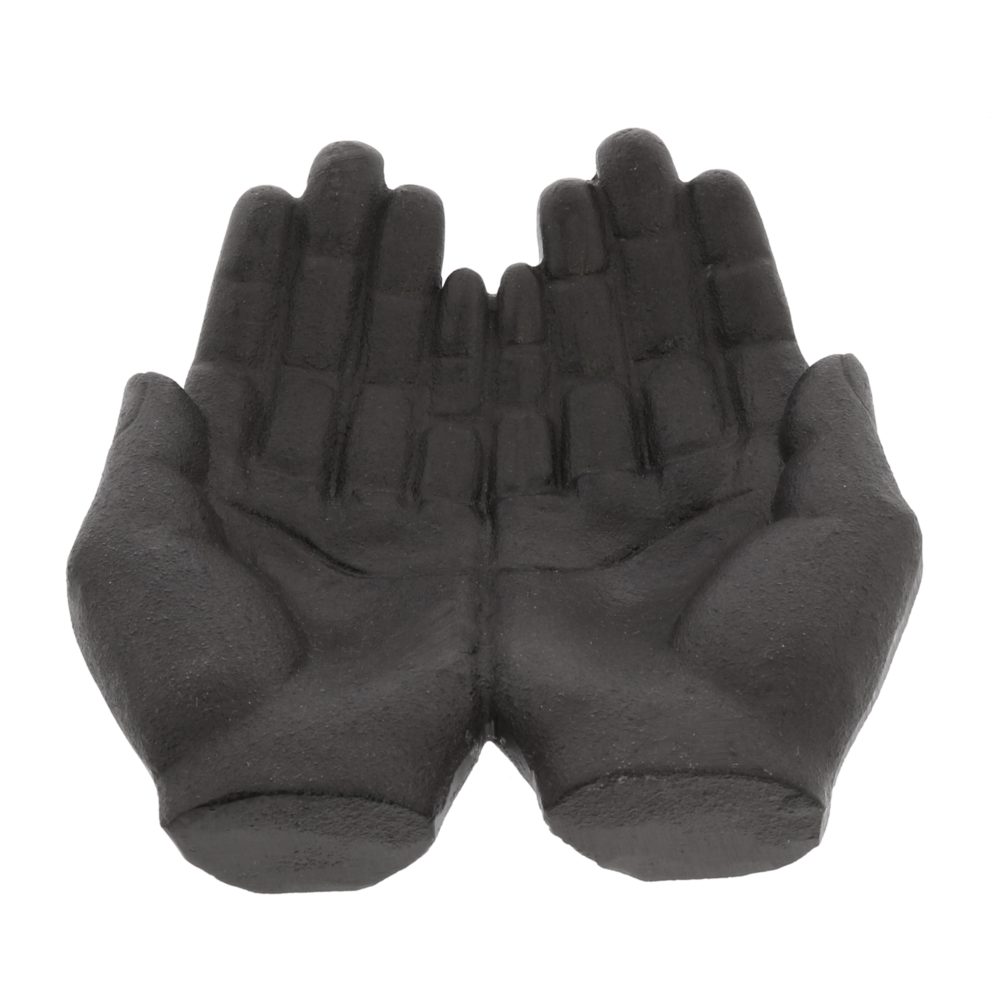 Black Cast Iron Hands Tray by HomArt - Image 3