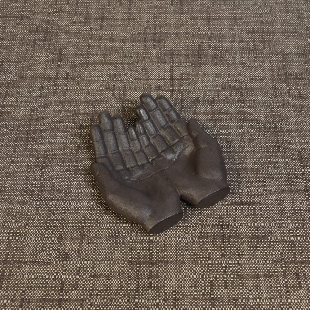 Black Cast Iron Hands Tray by HomArt - Image 2