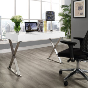 Sector Office Desk in White by Modway