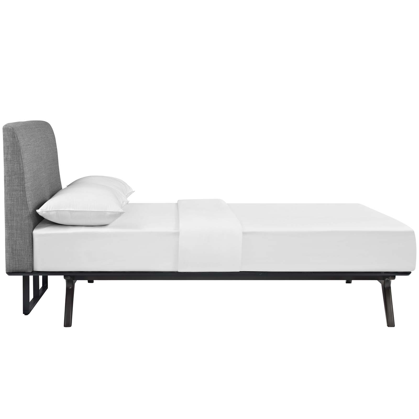 Tracy Queen Fabric Bed in Cappuccino Gray by Modway - Image 4