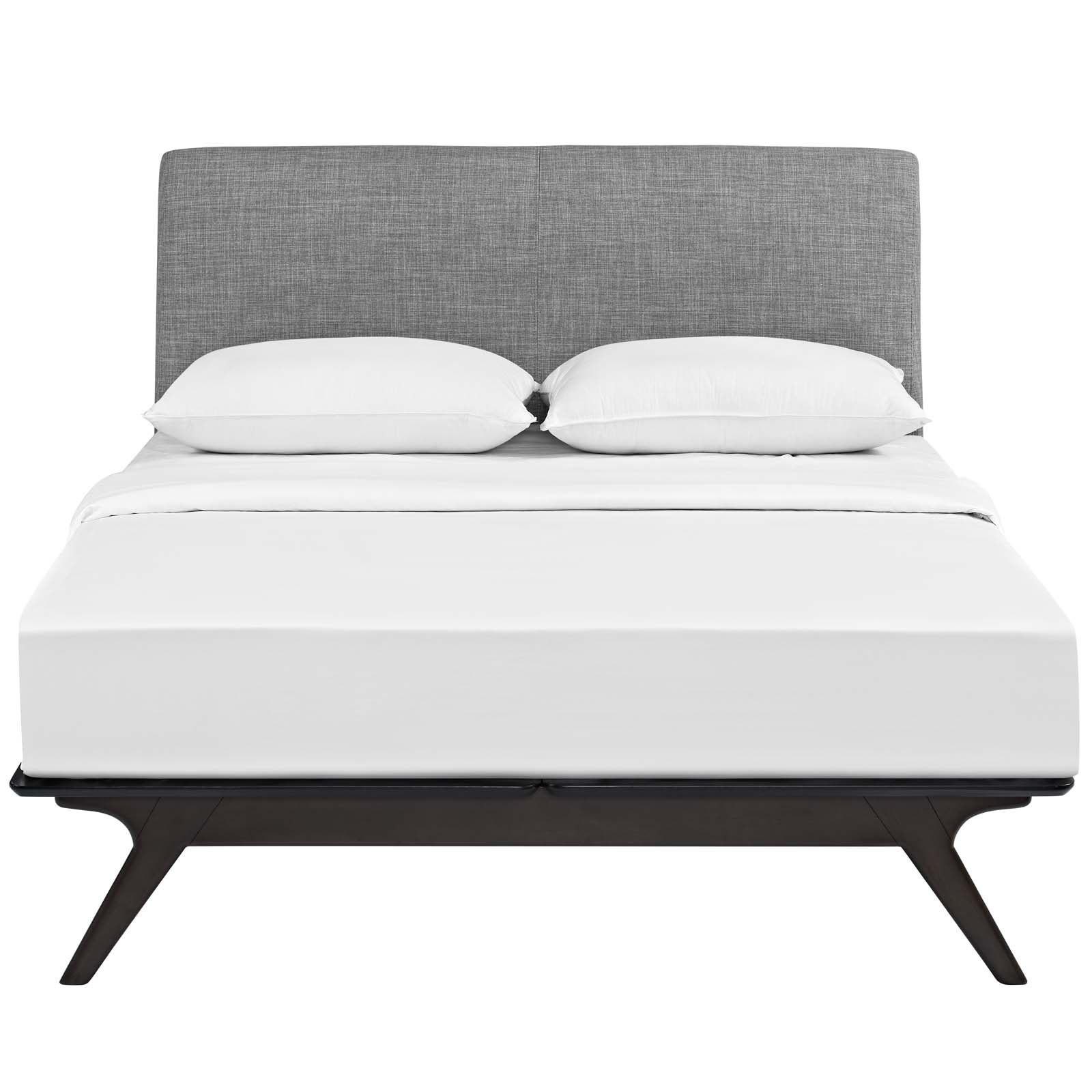 Tracy Queen Fabric Bed in Cappuccino Gray by Modway - Image 5
