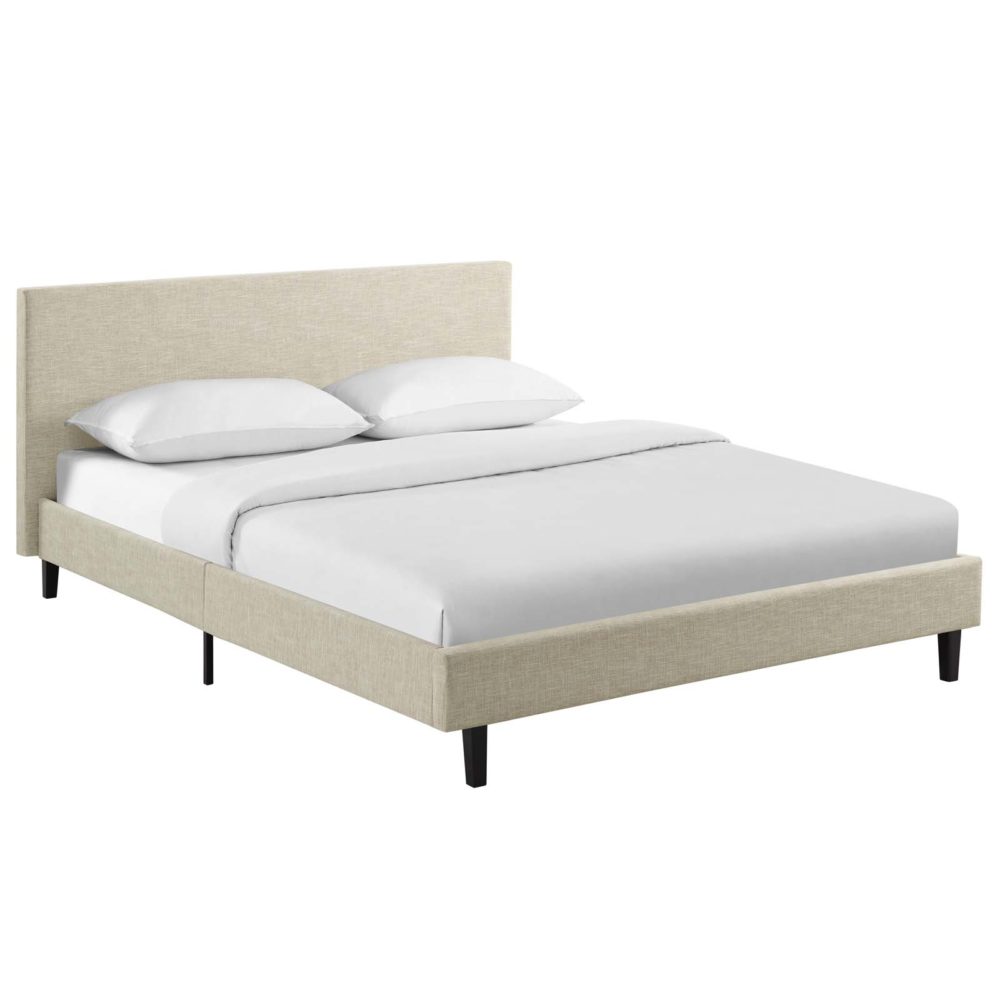 Anya Full Fabric Bed in Beige by Modway - Image 2