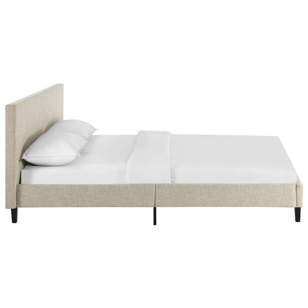 Anya Full Fabric Bed in Beige by Modway - Image 4