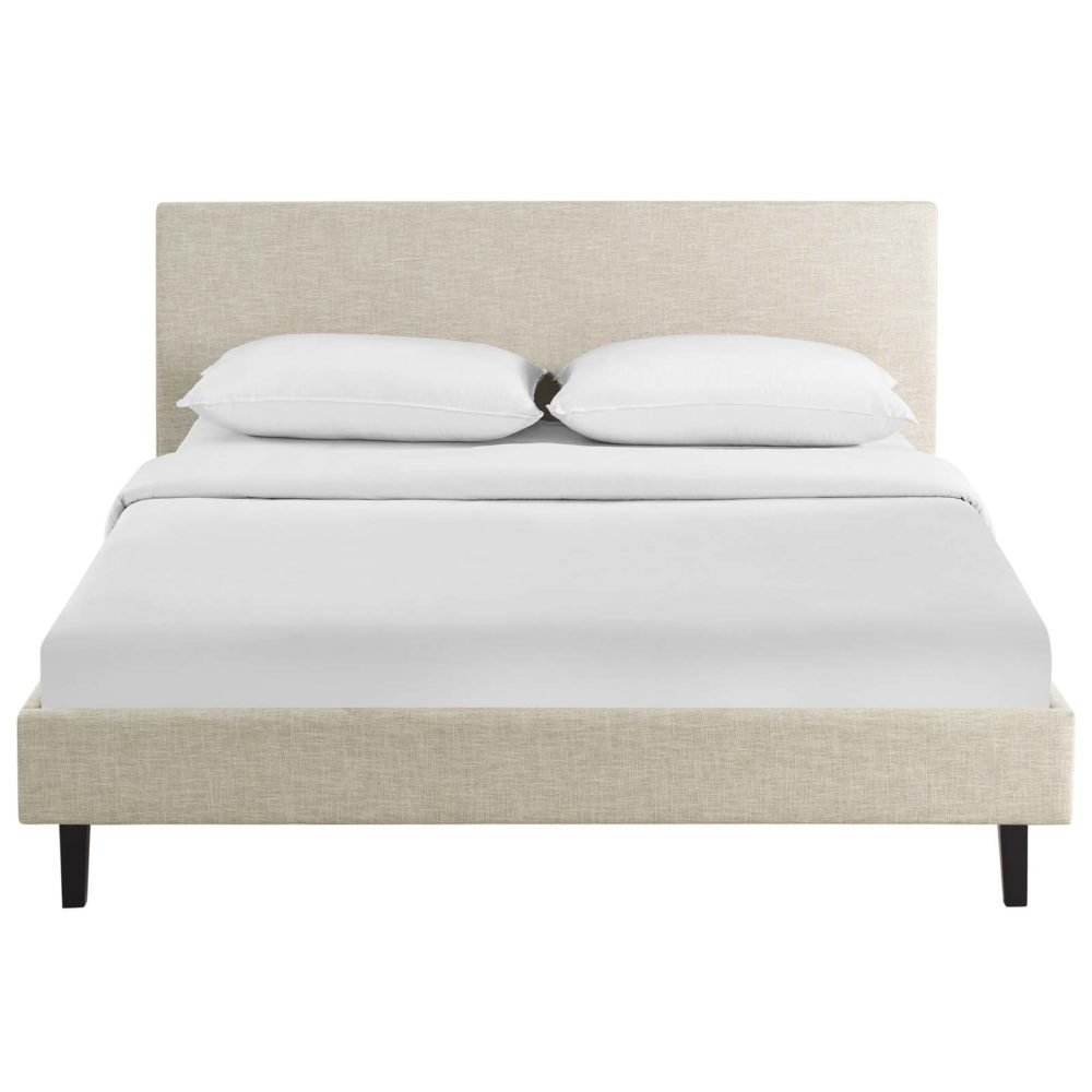 Anya Full Fabric Bed in Beige by Modway - Image 5