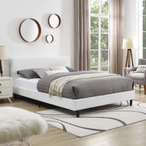 Anya Full Fabric Bed in White by Modway