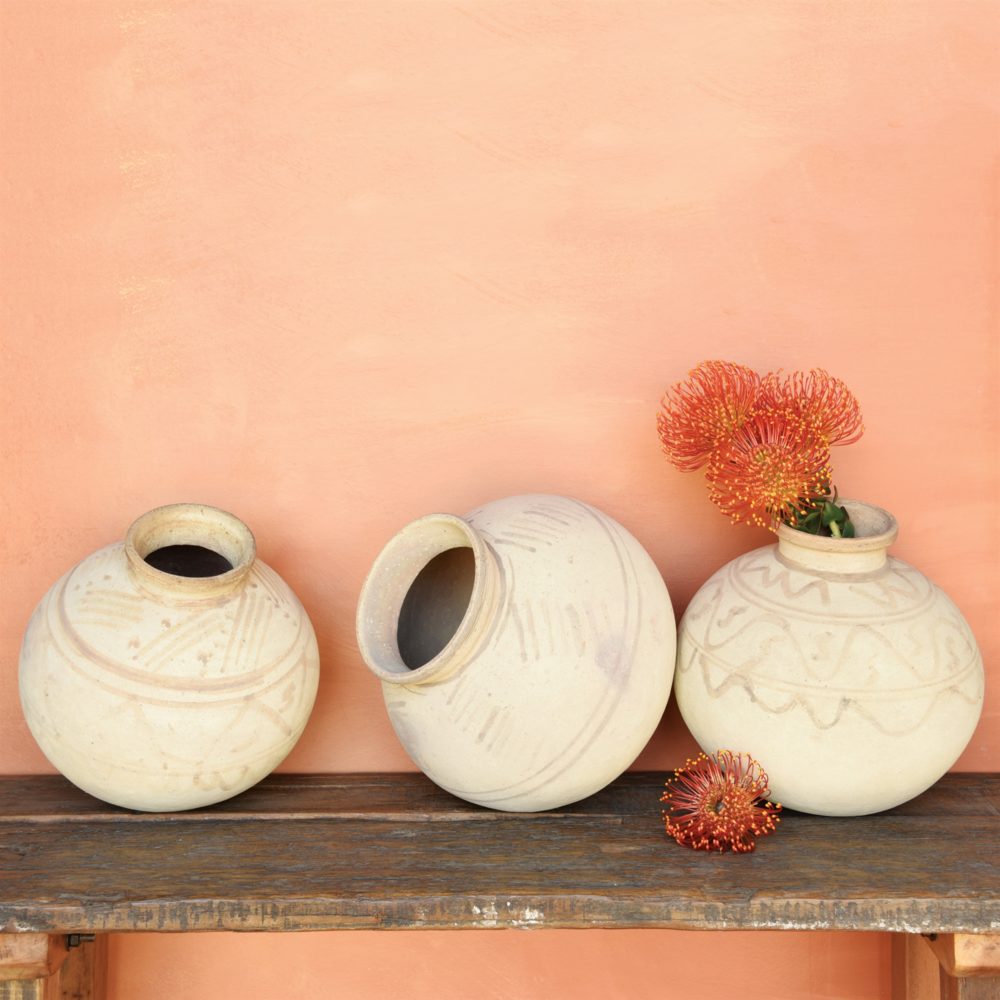 Vintage Terra Cotta Jugs by HomArt