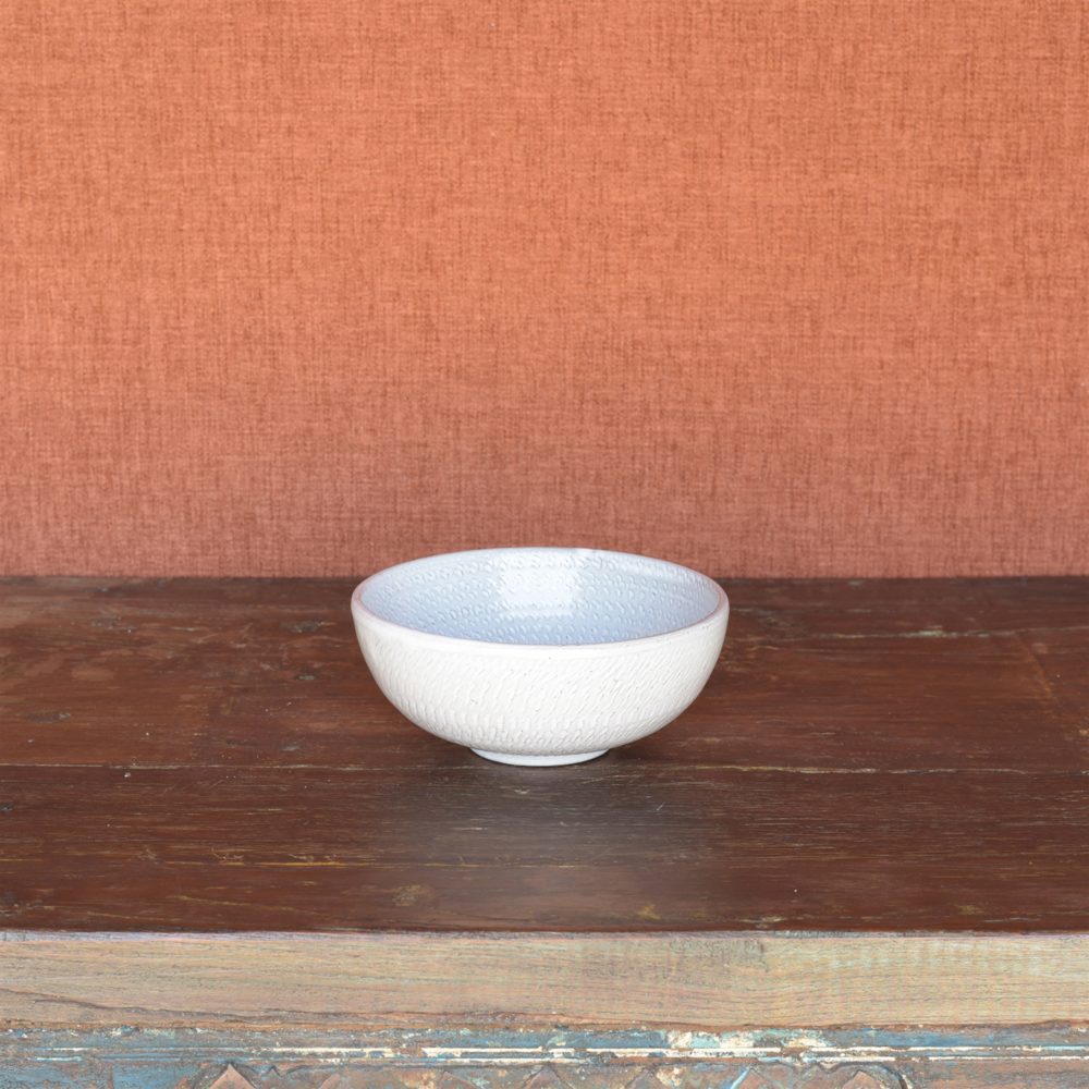 White Roth Soup Bowl Set of 2 by HomArt