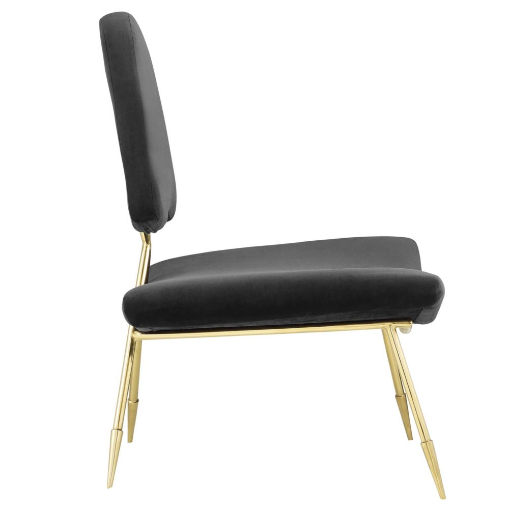 Ponder Upholstered Lounge Chair in Black by Modway - Image 3