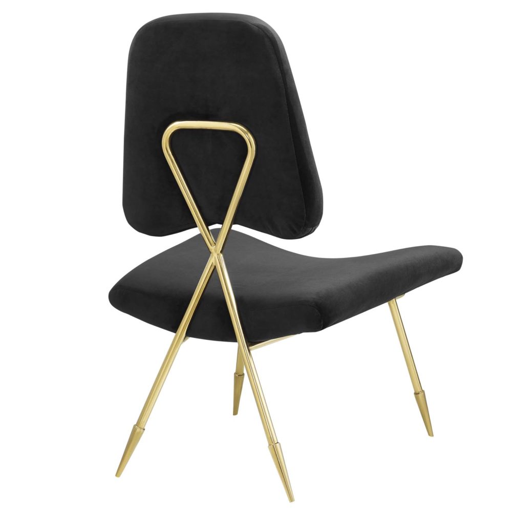Ponder Upholstered Lounge Chair in Black by Modway - Image 4