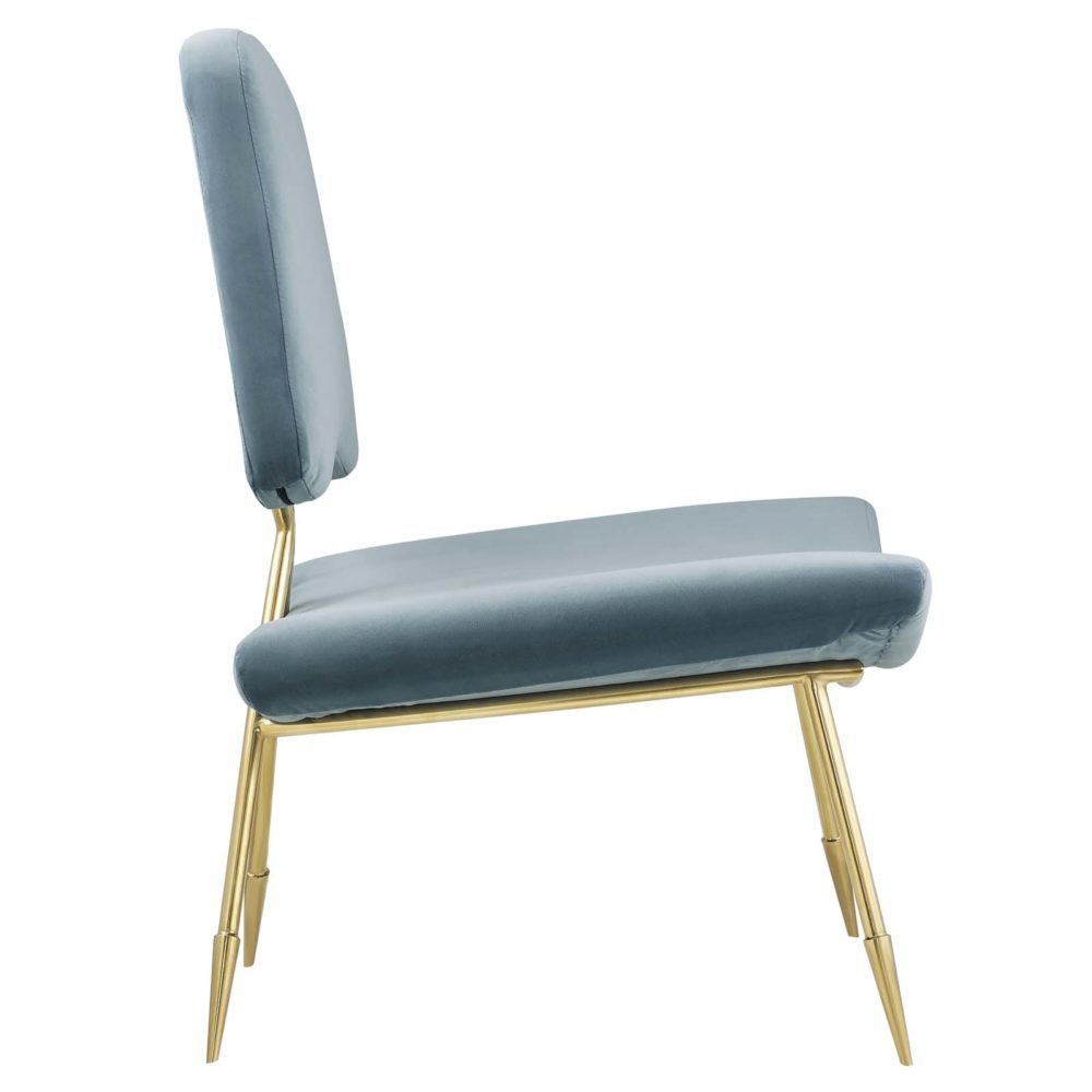 Ponder Upholstered Lounge Chair in Sea by Modway - Image 3