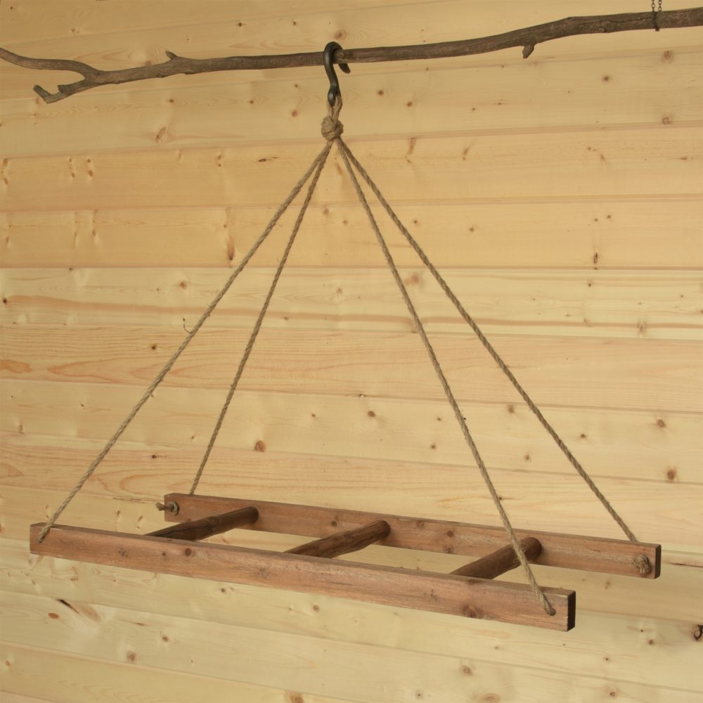 Horizontal Hanging Wood Ladder by HomArt - Image 2