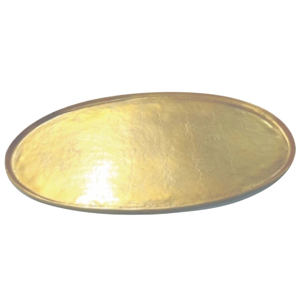 Small Antique Brass Oval Tray by BIDKhome - Seven Colonial