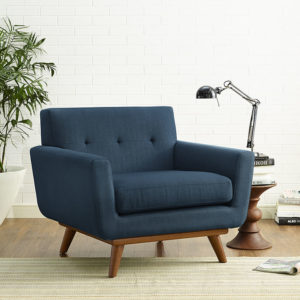 Engage Upholstered Fabric Armchair in Azure by Modway