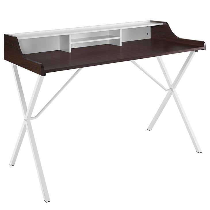 Bin Office Desk in Cherry by Modway - Image 2