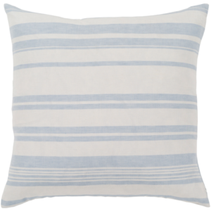Pale Blue and White Baris Pillow by Livabliss