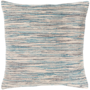 Bright Blue and Beige Zuma Pillow by Livabliss