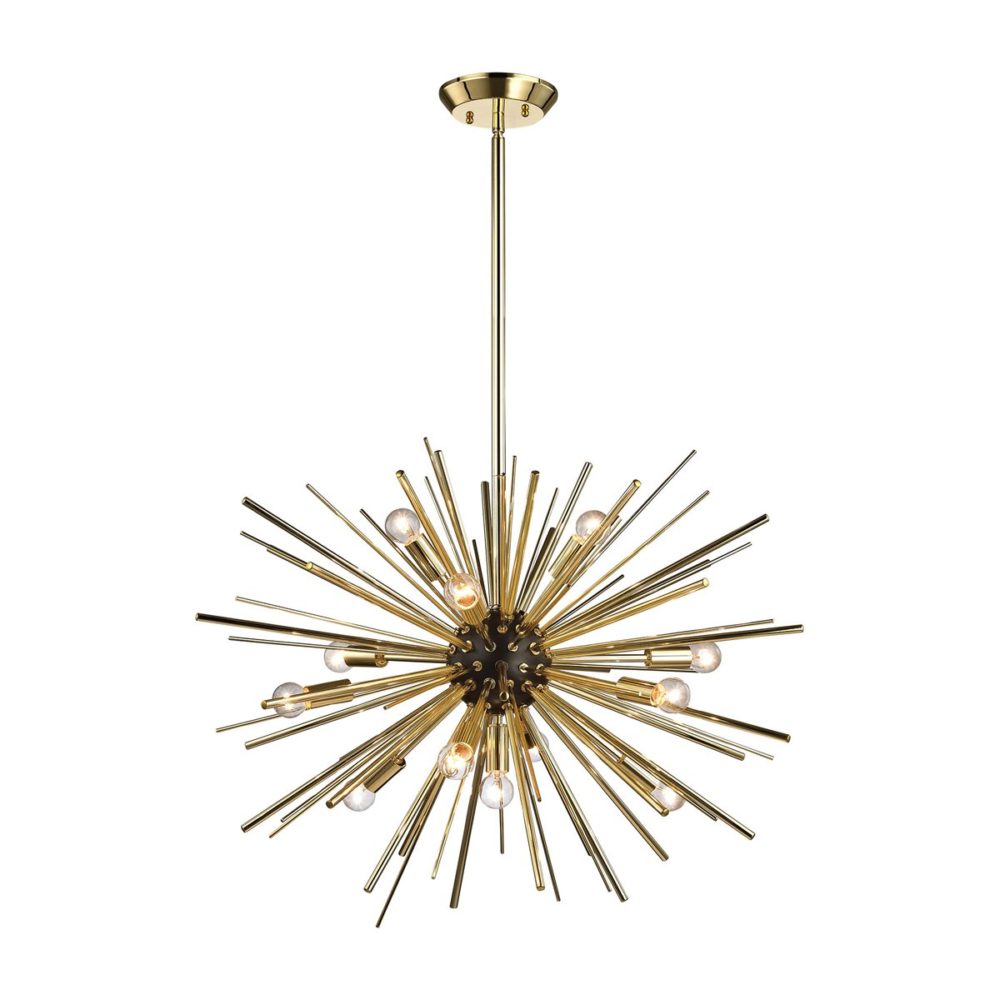 Starburst 12 Light Pendant In Gold by ELK Home