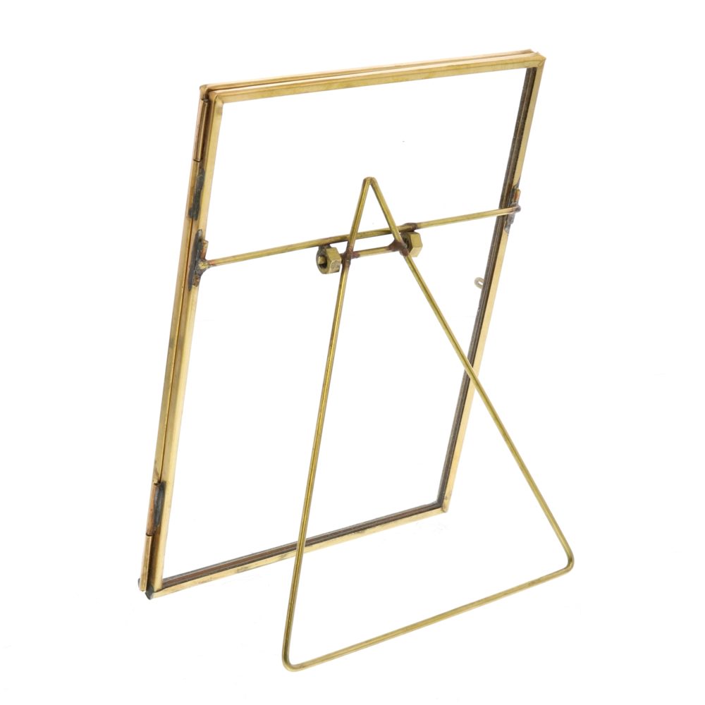 Monroe Vertical Brass Easel Frame by HomArt - Image 2