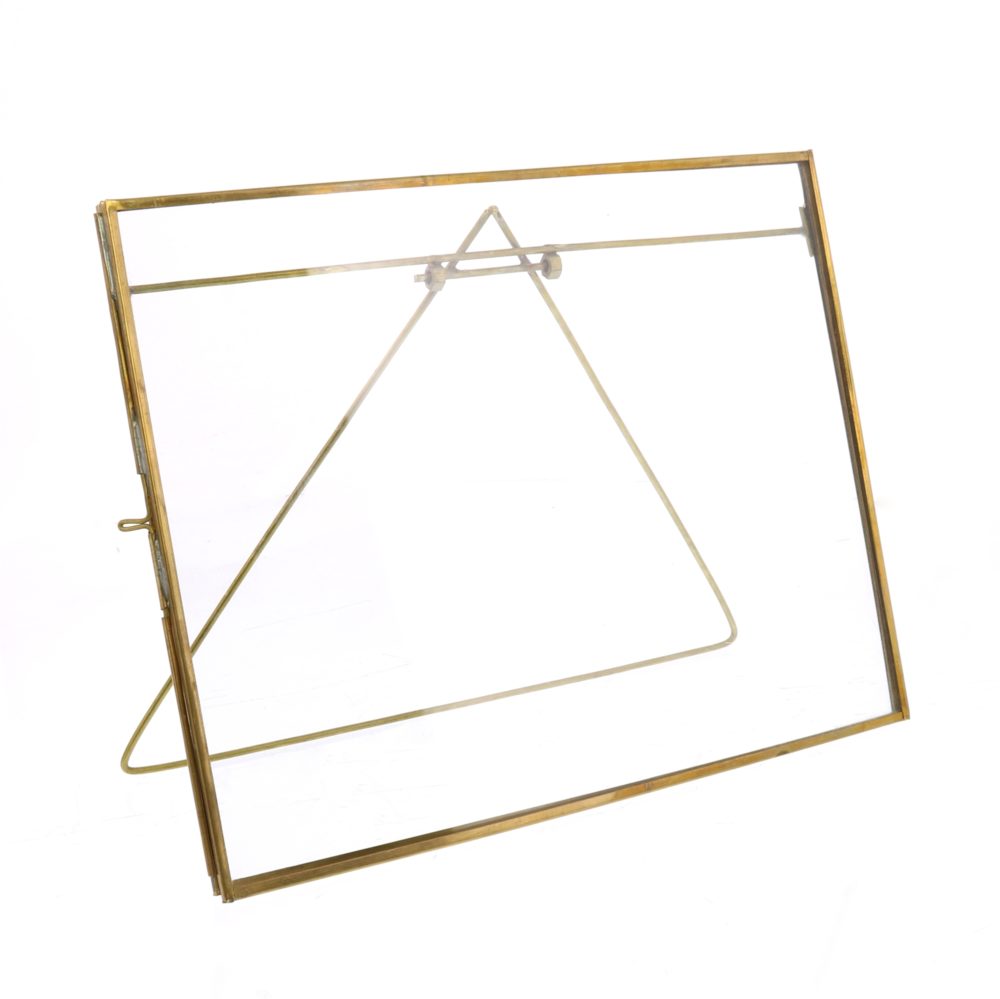 Monroe Horizontal Brass Easel Frame by HomArt