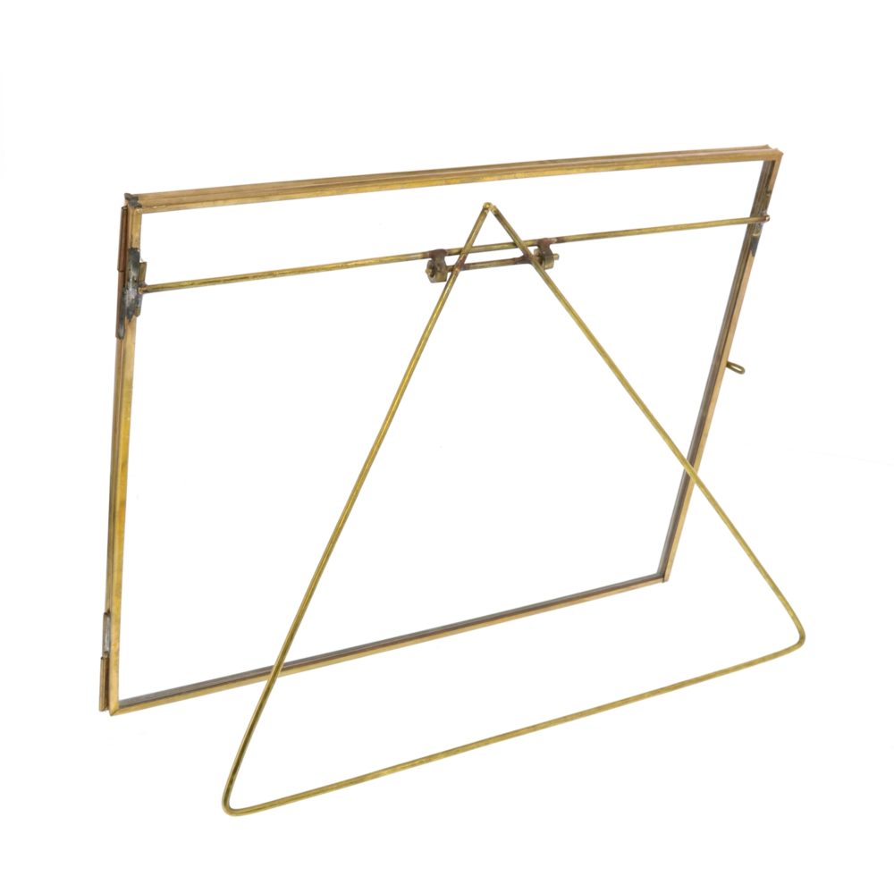 Monroe Horizontal Brass Easel Frame by HomArt - Image 2