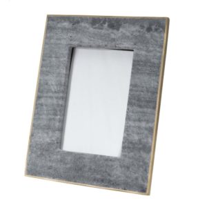 Black Marble and Brass 6" x 4" Photo Frame by BIDKhome