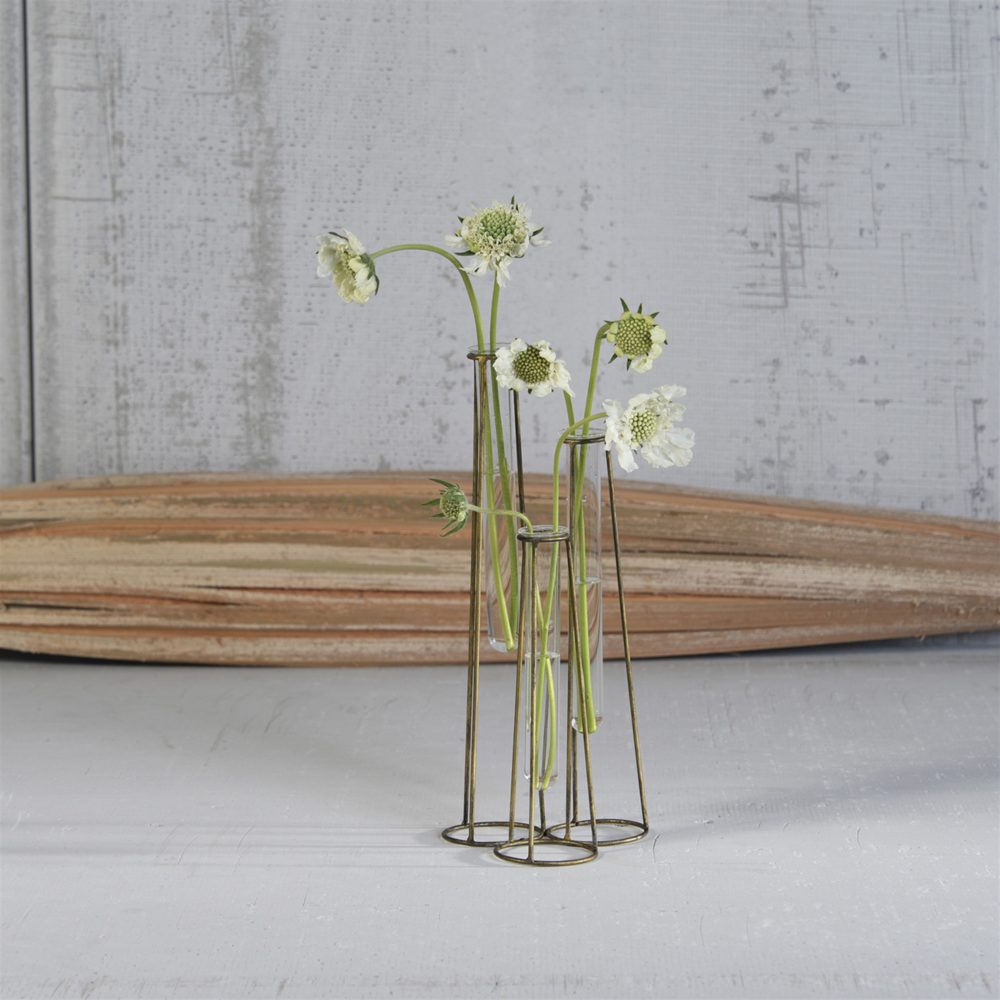 Archer Cluster Vase with 3 Tubes by HomArt