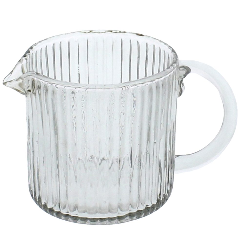 Glass Ribbed Pitcher by HomArt - Image 2