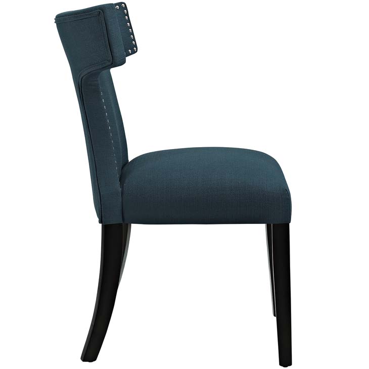 Curve Fabric Dining Chair in Azure by Modway - Image 3