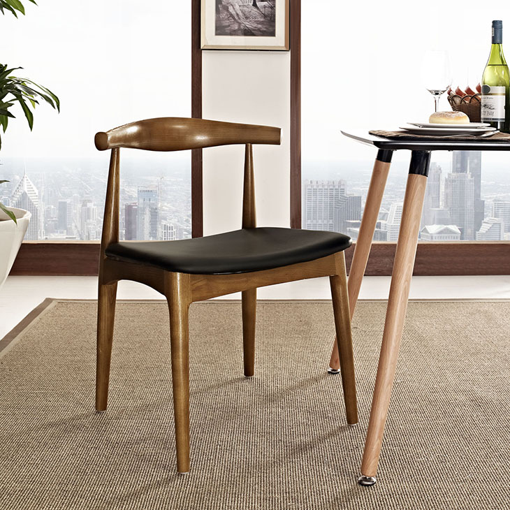 Tracy Dining Side Chair in Black by Modway - Image 2