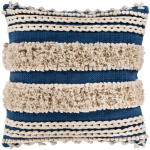 Navy and Cream Helena Pillow by Livabliss