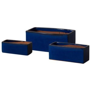 Blue Window Box Planters by Emissary