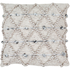Khaki and Light Gray Anders Pillow by Livabliss