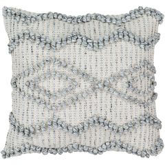 Gray and Cream Anders Pillow by Livabliss
