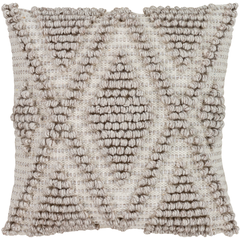 Khaki and Cream Anders Pillow by Livabliss