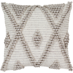 Khaki and Light Gray Anders Pillow by Livabliss