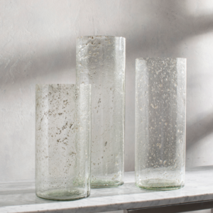 Clear Mist Candle Holders by Livabliss