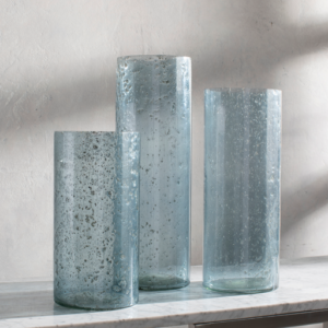 Blue Mist Candle Holders by Livabliss