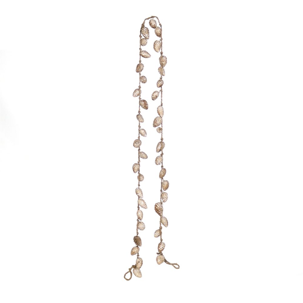 Rose Gold Luster Closed Pinecone Garland by HomArt - Image 2