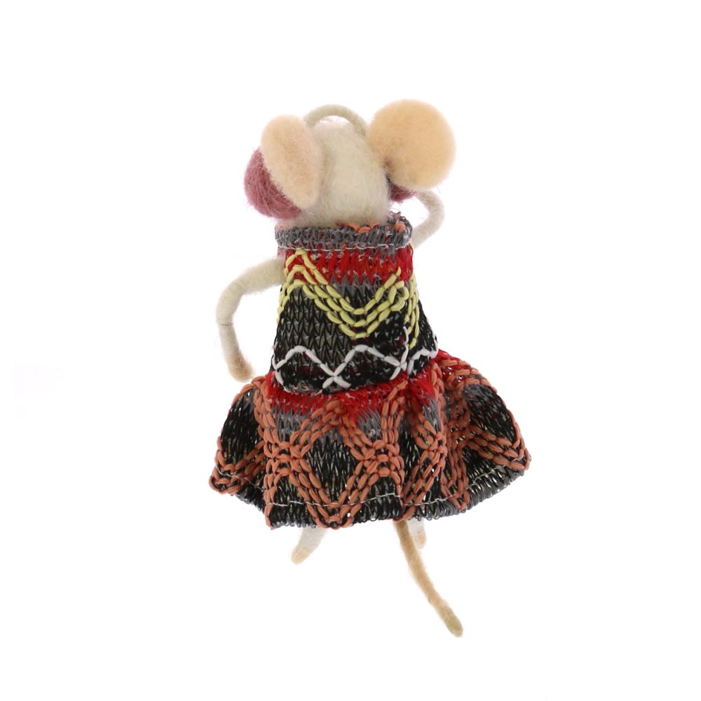 Wintertime Gal Mouse Ornament Set of 2 by HomArt - Image 4