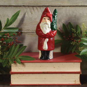 Small Cast Iron Santa with Tree by HomArt