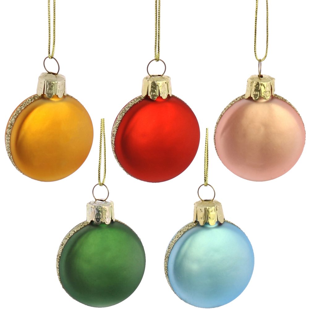Glass Macaroon Ornaments Set of 10 by HomArt - Image 2