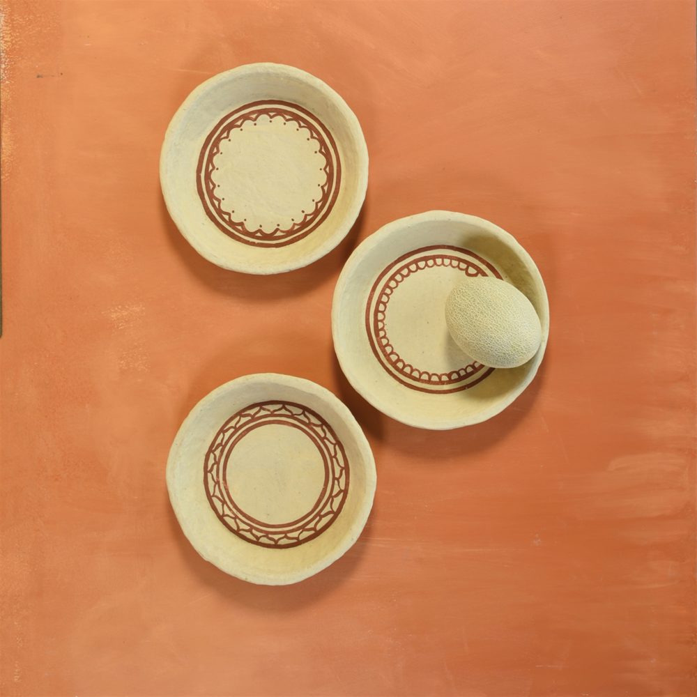 Small Assorted Paper Mache Kashmir Bowls by HomArt
