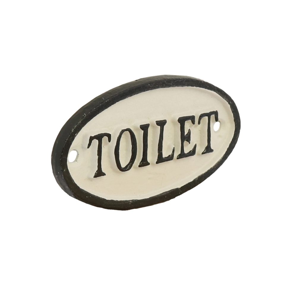Cast Iron Toilet Sign by HomArt - Image 2