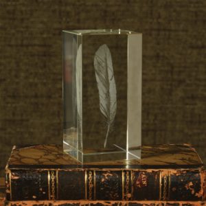 Glass Feather Hologram by HomArt
